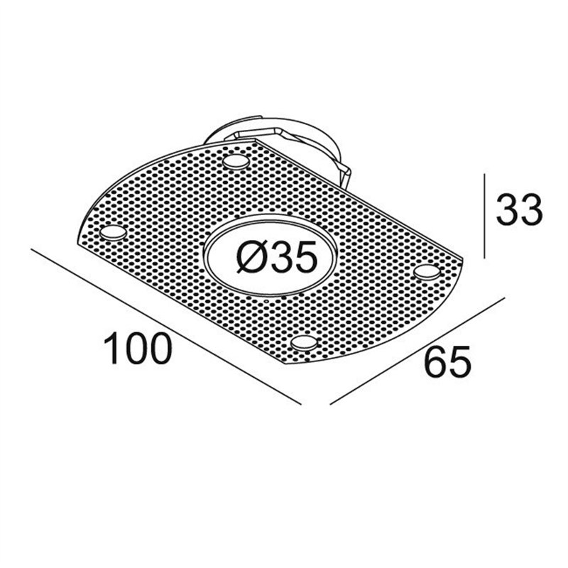 Delta Light MOUNTING KIT TRIMLESS MICROSPY IN