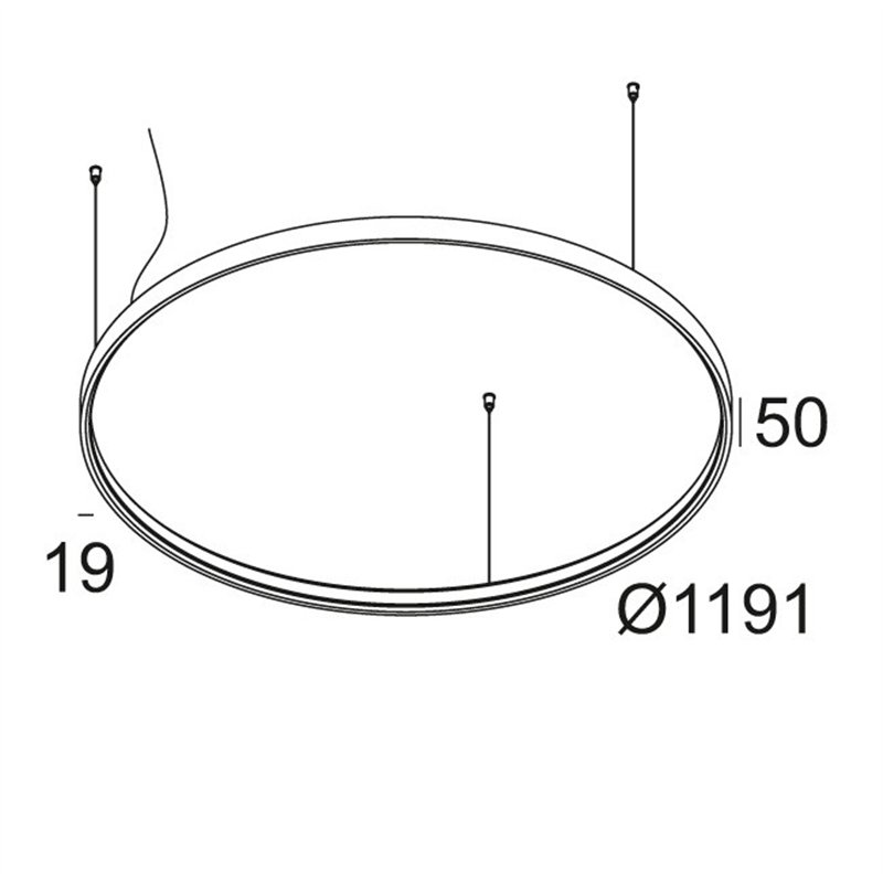 Delta Light SUPERLOOP HC 120 SBL Lampe suspendue