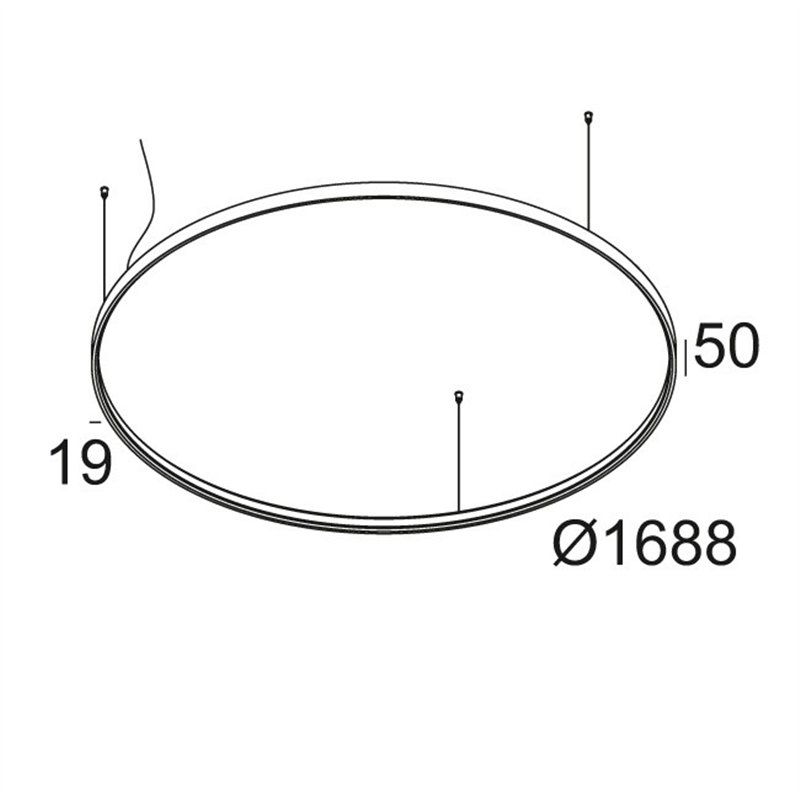 Delta Light SUPERLOOP HC 170 SBL Lampe suspendue