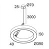 Delta Light SUPER-OH! XS 39 C DIM8 Lampe suspendue