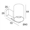 Delta Light SUPERLOOP-FIX 40 MDL Lampe suspendue