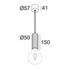 Delta Light HEDRA 451 C E27 Lampe suspendue