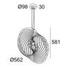 Delta Light SOIREE RC 56 E27 Lampe suspendue