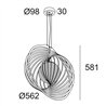 Delta Light SOIREE RC 56 E27 OPAL Lampe suspendue