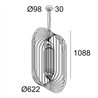 Delta Light SOIREE SC 6210 E27 OPAL Lampe suspendue