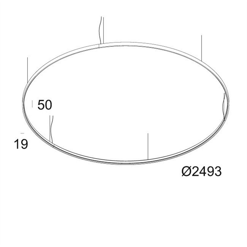 Delta Light SUPERLOOP HC 250 SBL Lampe suspendue