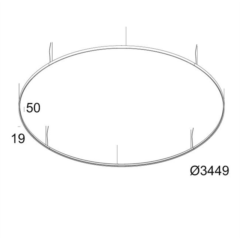 Delta Light SUPERLOOP HC 350 SBL Lampe suspendue