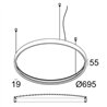 Delta Light SUPERLOOP PLUS HC 70 MDL Lampe suspendue