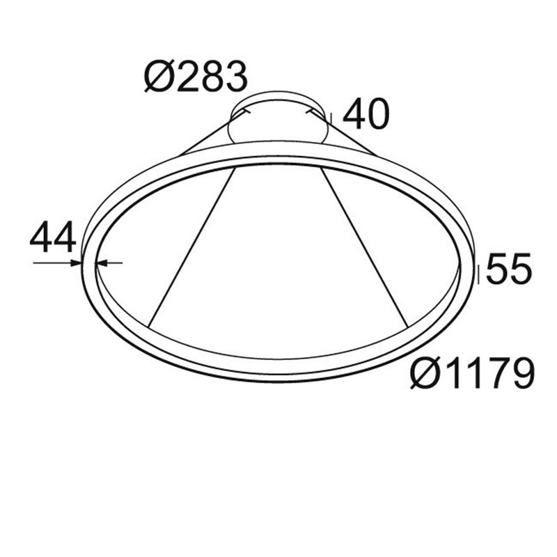 Delta Light SUPER-OH! SLIM 120 CS SBL DOWN Lampe suspendue