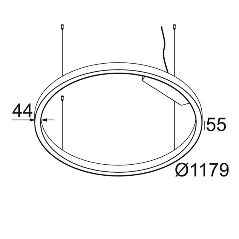 Delta Light SUPER-OH! SLIM 120 C SBL DOWN-UP Lampe suspendue