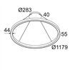 Delta Light SUPER-OH! SLIM 120 HP CS SBL DOWN-UP Lampe suspendue