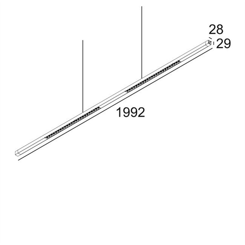 Delta Light INFORM SQ P200-4 DOWN-UP Lampe suspendue
