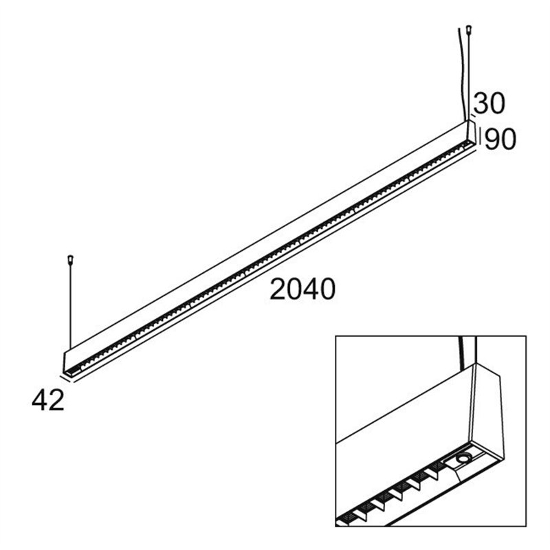 Delta Light CONFORM P20 PDS DOWN-UP Lampe a suspension