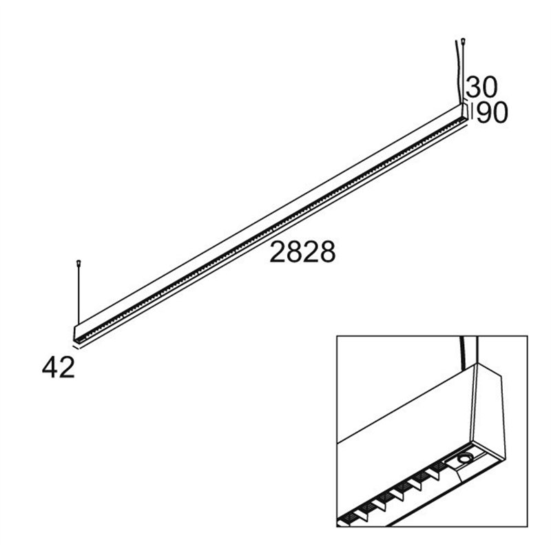 Delta Light CONFORM P28 PDS DOWN-UP Lampe a suspension