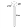 Delta Light MULTINOVA 55 ROD SUSPENSION 0,8m Lampe suspendue