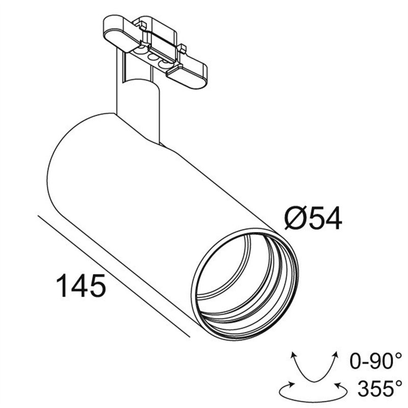 Delta Light SOLI - 52 SHHH éclairage sur rail
