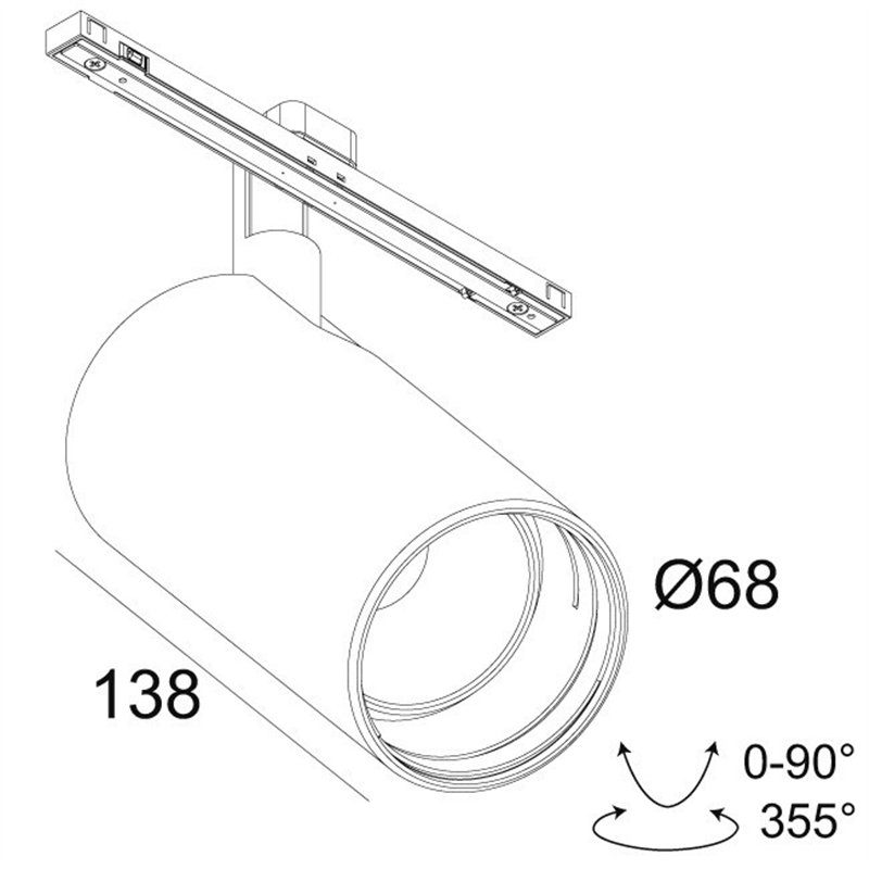 Delta Light SOLI - 66 MDL éclairage sur rail