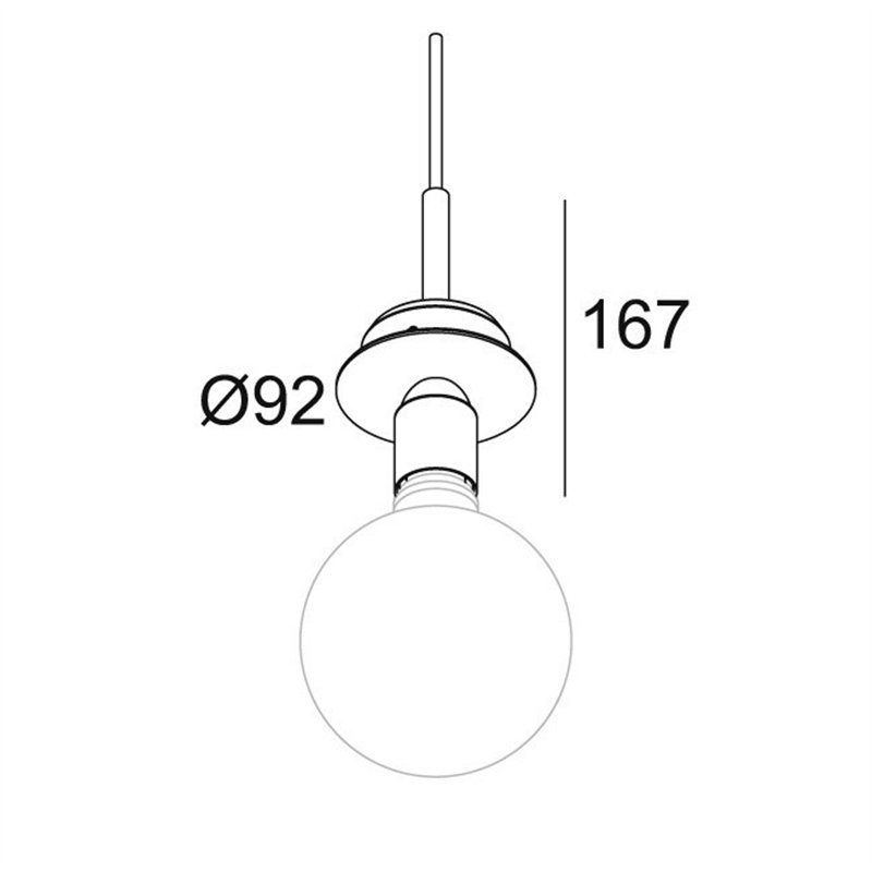 Delta Light TOUPE C E27 Lampe a suspension