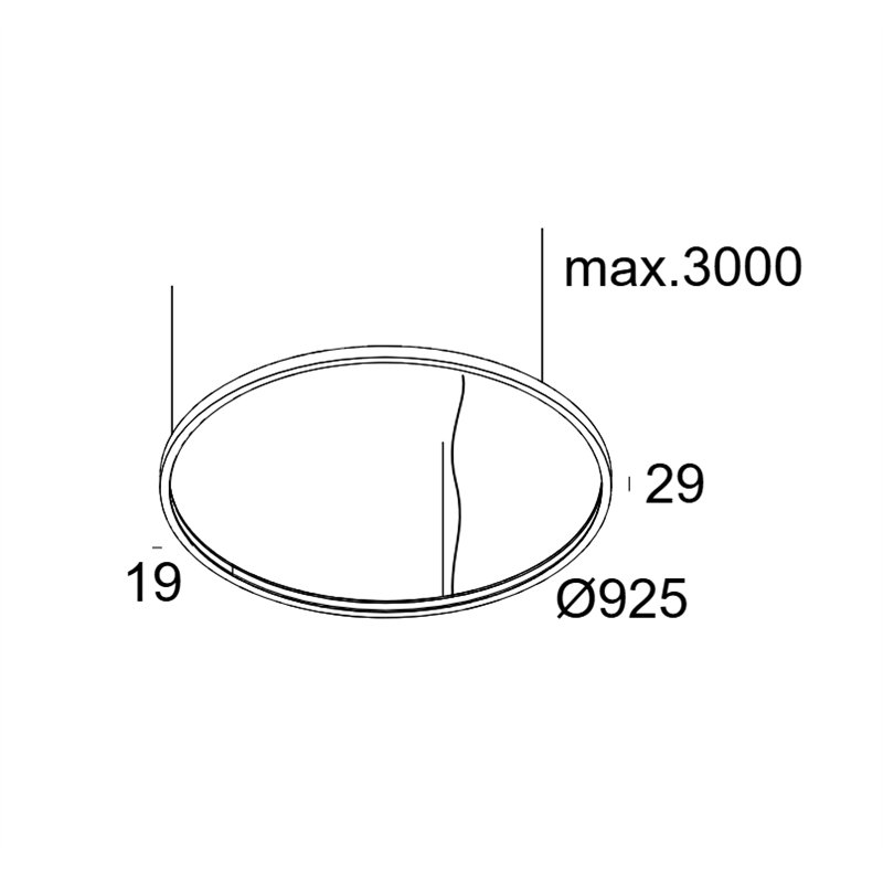 Delta Light SUPERLOOP SLIM IN 90 SBL Lampe a suspension