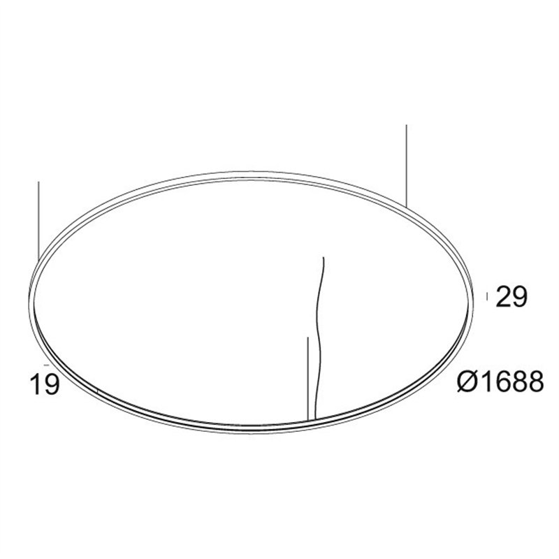 Delta Light SUPERLOOP SLIM IN 170 SBL Lampe a suspension