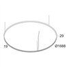 Delta Light SUPERLOOP SLIM IN 170 SBL Lampe a suspension