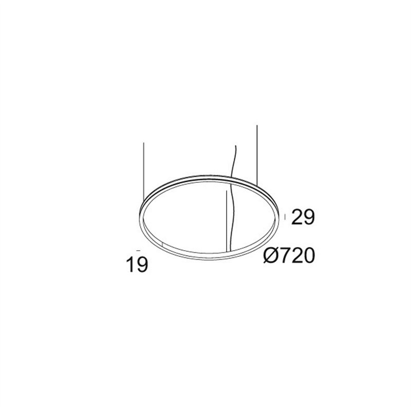 Delta Light SUPERLOOP SLIM OUT 70 SBL Lampe a suspension