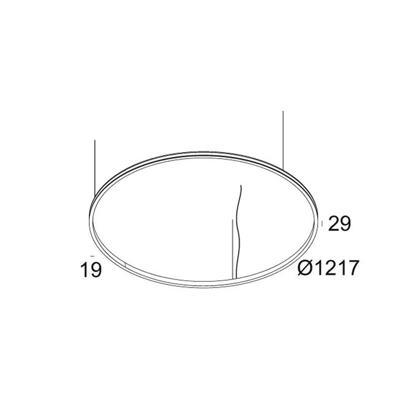 Delta Light SUPERLOOP SLIM OUT 120 SBL Lampe a suspension
