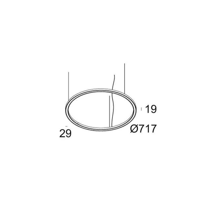 Delta Light SUPERLOOP SLIM DOWN 70 SBL Hängelampe