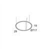 Delta Light SUPERLOOP SLIM DOWN 70 SBL Lampe a suspension
