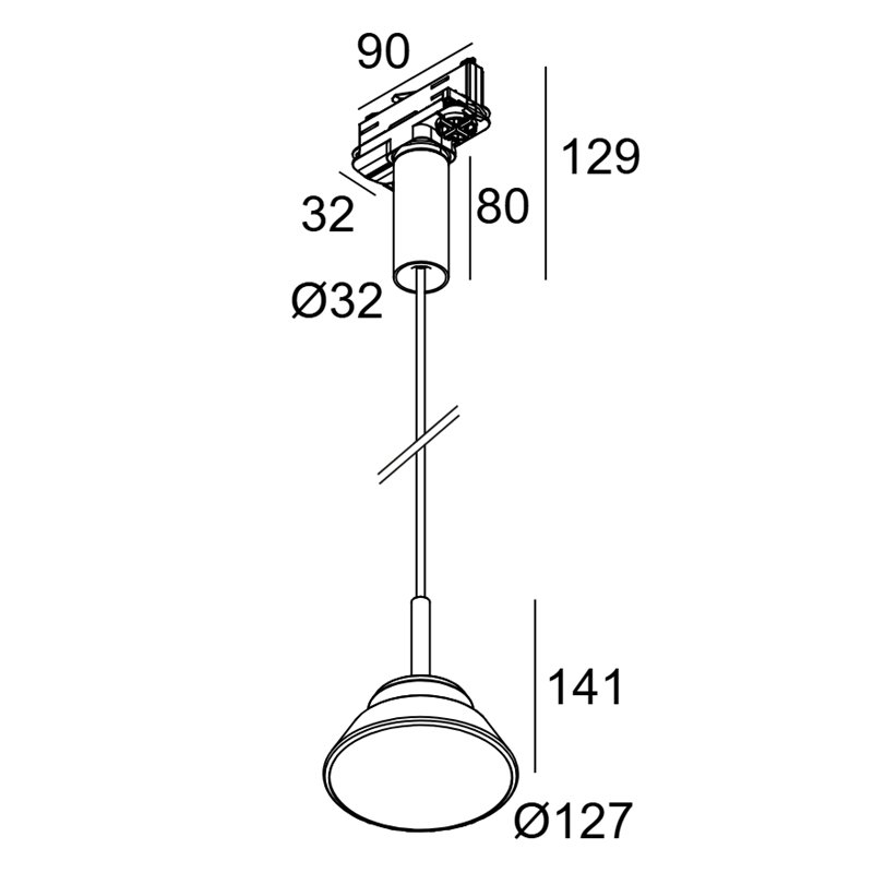 Delta Light Toupe Ac Adm lampe a suspension