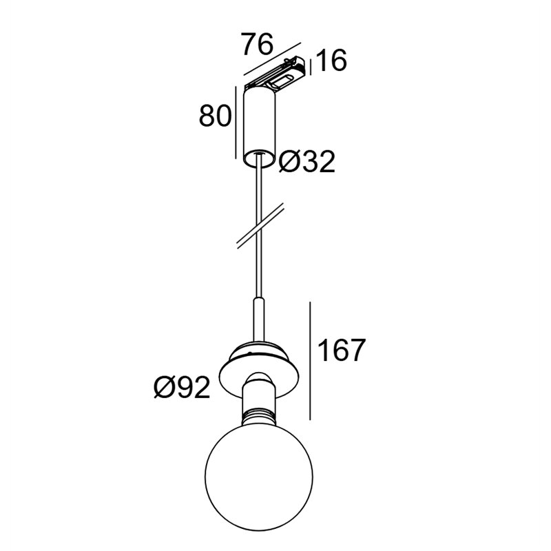 Delta Light TOUPE E27 ADM1F Hängelampe