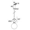 Delta Light Toupe E27 Adm1F lampe a suspension