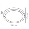 Nordlux Ancona Maxi 31 [IP44] plafonnier