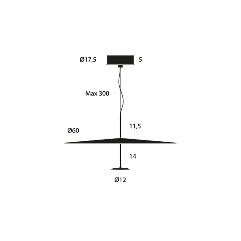 Lumina Dot 600 Suspension lamp