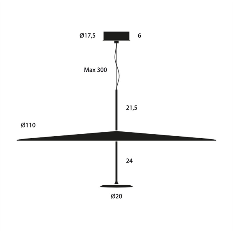 Lumina Dot 1100 Suspension lamp