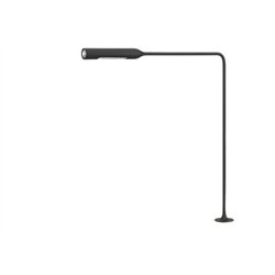 Lumina Flo Grommet F46 Tischlampe mit schwenkbarem Kopf, 2‑Stufen-Dimmer und Grommet‑Befestigung.