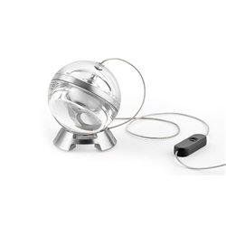 Lampe de table Lumina Limbus Eye Body avec variateur sur cordon et diffuseur en verre transparent ou mat.