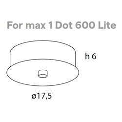 Lumina Dot Lite Rose Deckenrosette für eine elegante Verbindung eines Dot 600 Lite.