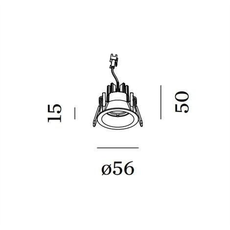 Wever & Ducré Deep Bijou 1.0 ressorts métalliques Spot encastré