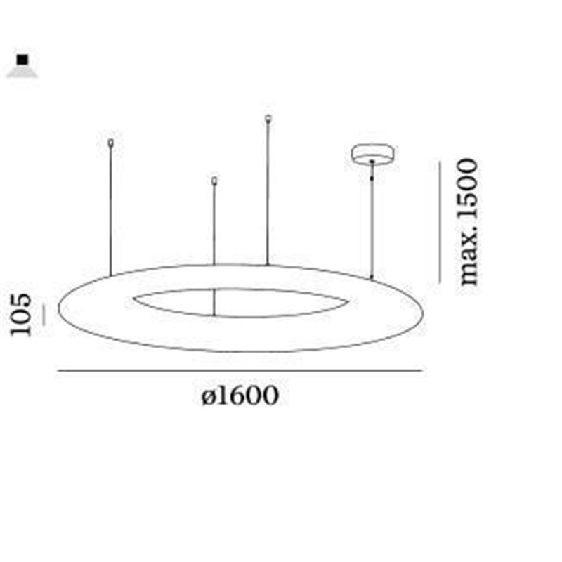 Wever & Ducré Gigant 16.0 Lampe à suspension