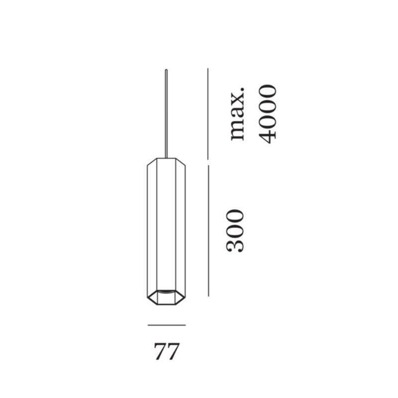 Wever & Ducré Hexo Suspended 3.0 PAR16 Lampe à suspension