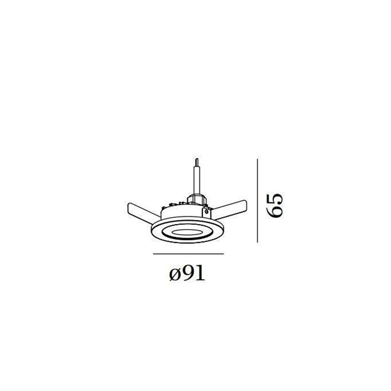 Wever & Ducré Intra 1.0 Opal Deckenlampe