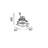 Wever & Ducré Plano Petit 1.0 LED Spot encastré