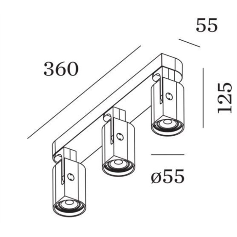 Wever & Ducré Sqube On Base 3.0 PAR16 Plafonnier