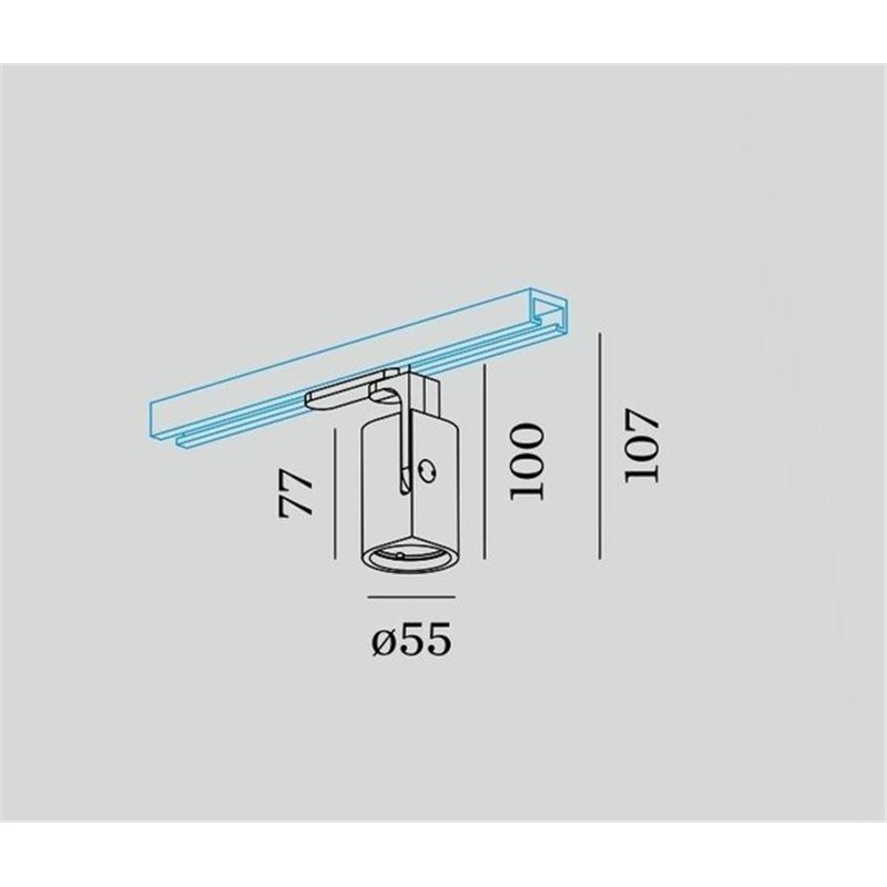 Wever & Ducré Sqube On Track 1.0 LED 1-phase Éclairage sur rail