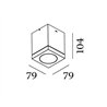 Wever & Ducré Tube Carré 1.0 PAR16 Plafonnier