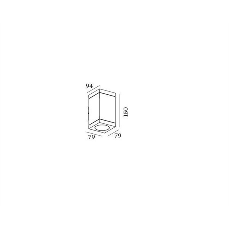 Wever & Ducré Tube Carré Wall 2.0 PAR16 Applique