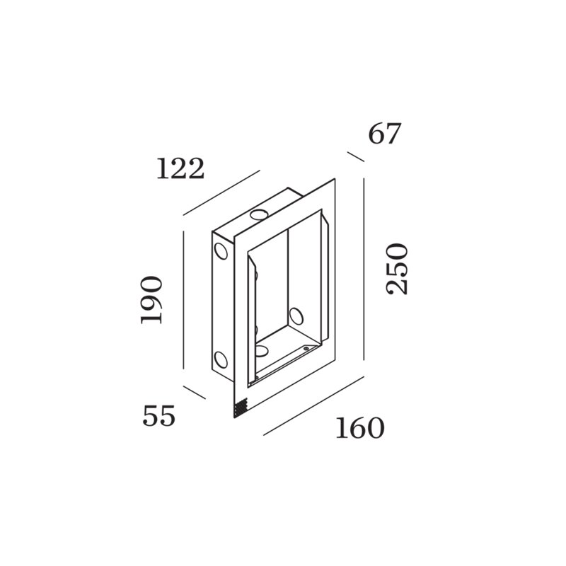 Wever & Ducré Oris 2.0 Recessed Housing Incl. Plasterkit