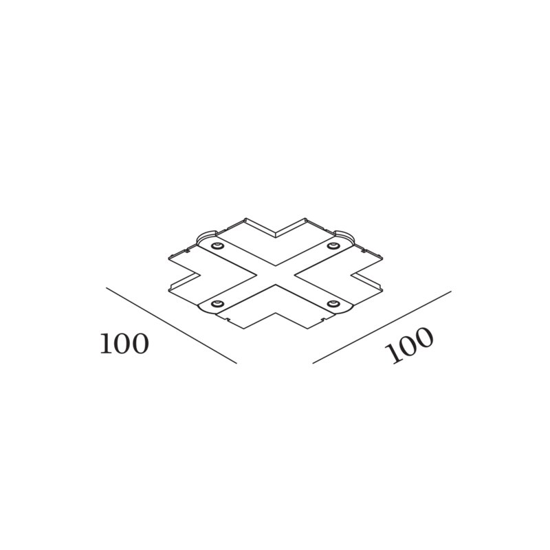 Wever & Ducré Coverplate I/L/T/X 1-Phase Track | Recessed