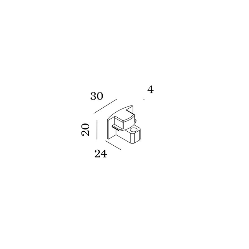 Wever & Ducré End Cap 1-Phase Track | Left/Right